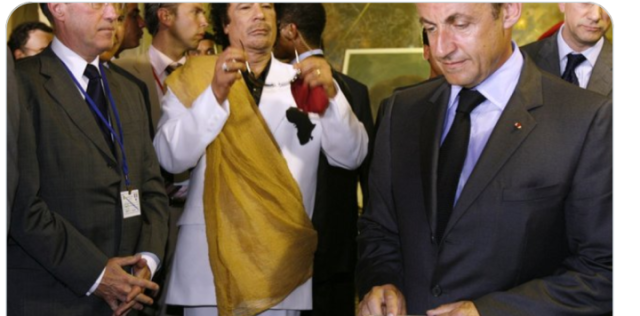 ساركوزي والقذافي