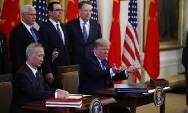 إبرام الاتفاق التجاري بين أميركا والصين