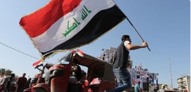 محتجون عراقيون 