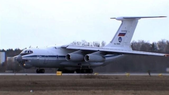 طائرة روسية محملة بالمساعدات الإنسانية إلى واشنطن 