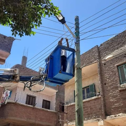 حملة إزالة على أملاك الدولة بأسوان 