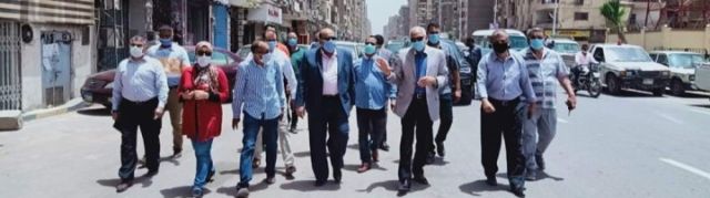 محافظ الجيزة يتفقد شارع المطبعة وترسا
