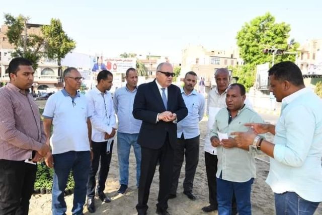 محافظ الجيزة يتفقد شارع المجزر الآلي