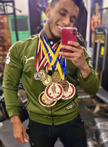 وليد مبروك بطل أبطال كمال الأجسام