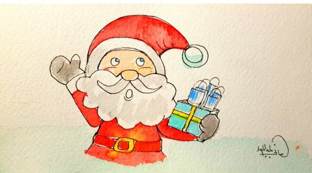 ”الكمامات” هدية بابا نويل فى السنة الجديدة