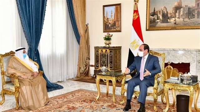 عبد الفتاح السيسي والسفير محمد صالح الذويخ