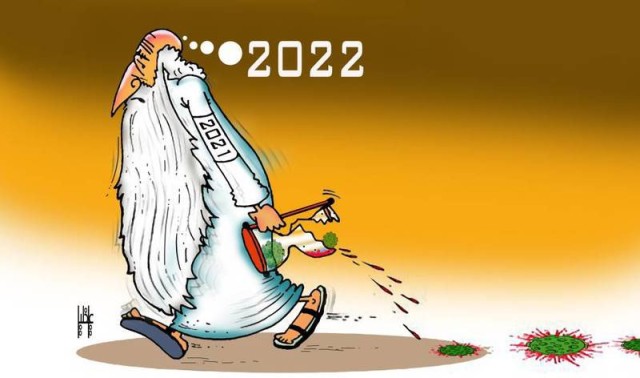 2022 ترث متحورات كورونا من 2021.. بريشة على خليل