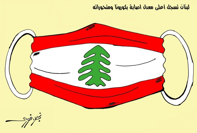 لبنان تواجه خطر صحى بريشة نجلاء فوزي