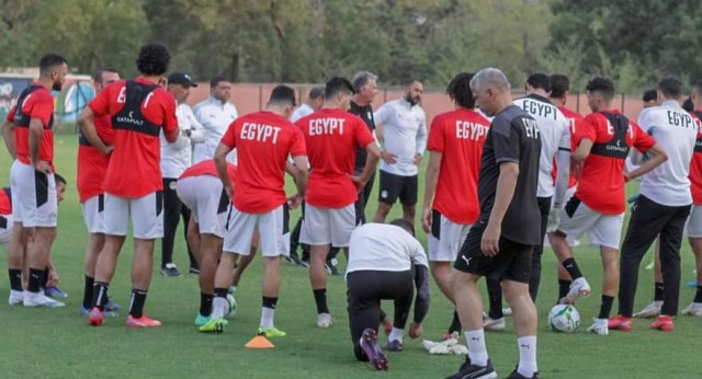  تدريب منتخب مصر استعداداً لنيجيريا