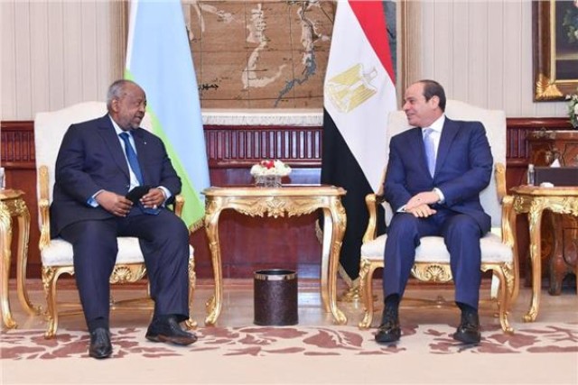السيسي ورئيس جيبوتي
