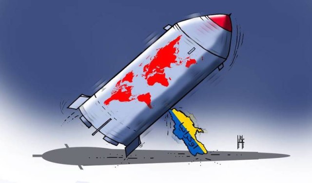 «الأزمة الأوكرانية».. بريشة علي خليل