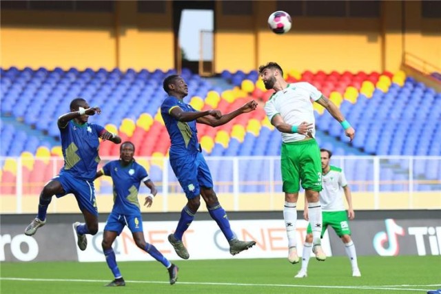 مباراة المصري وبطل الكونغو 