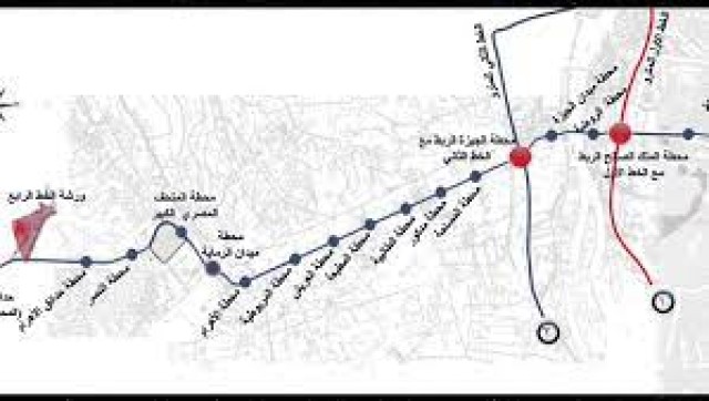 خريطة بمحطات مترو الهرم 