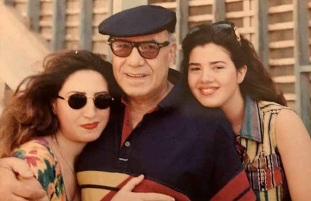 رانيا فريد شوقى ووالدها