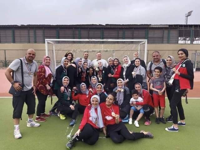 غراب يهنئ لاعبات هوكي الشرقية (سيدات) لفوزهن ببطولة كأس مصر