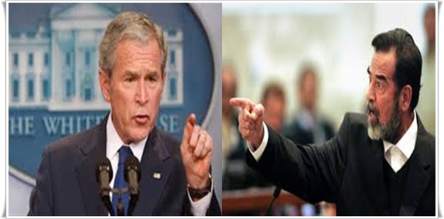  زلة لسان بوش الابن تفضحه وينطق بحقيقة ما جرى في العراق .