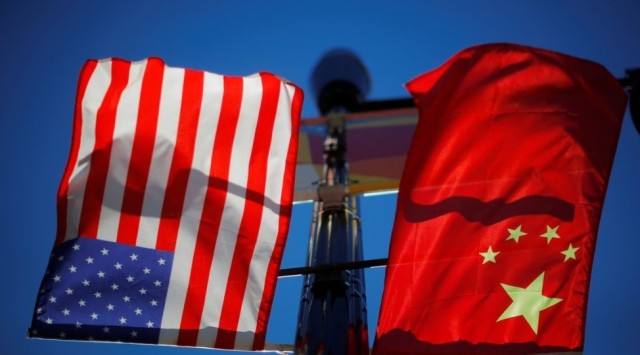 علم الصين و أمريكا