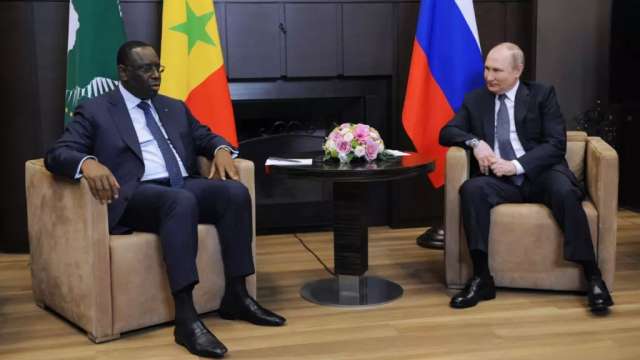 الرئيس الروسي و نظيره السنغالي