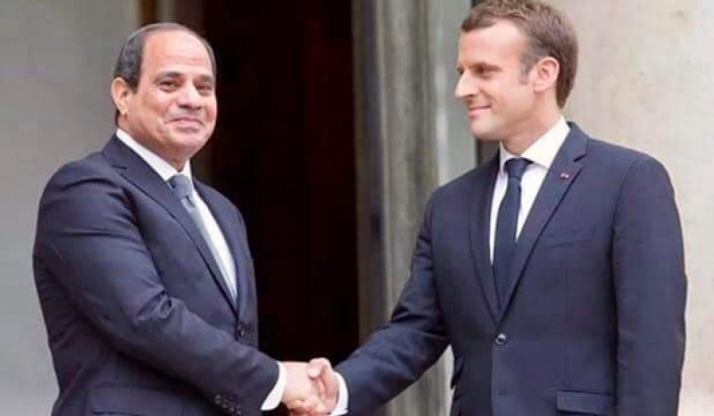 الرئيس السيسي و الرئيس الفرنسي 