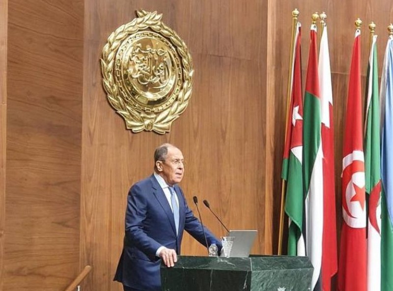 وزير الخارجية الروسي في جامعة الدول العربية 
