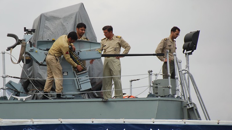 عناصر من البحرية الإيرانية 