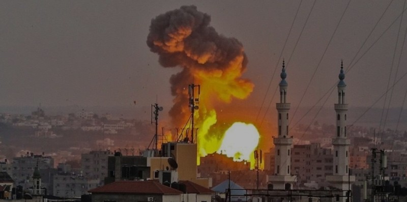 اثار القصف الإسرائيلي على غزة