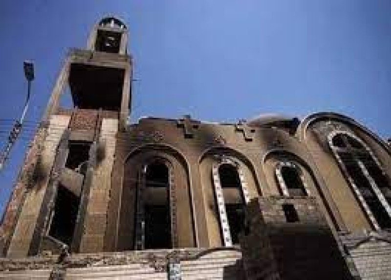 ”الصحة” : 41 حالة وفاة بحريق كنيسة أبو سيفين بسبب الدخان والتدافع