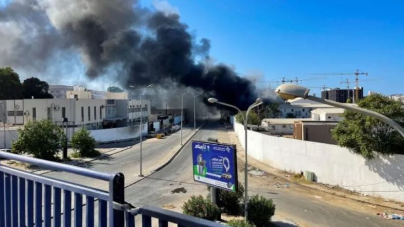 جانب من الاشتباكات في طرابلس 