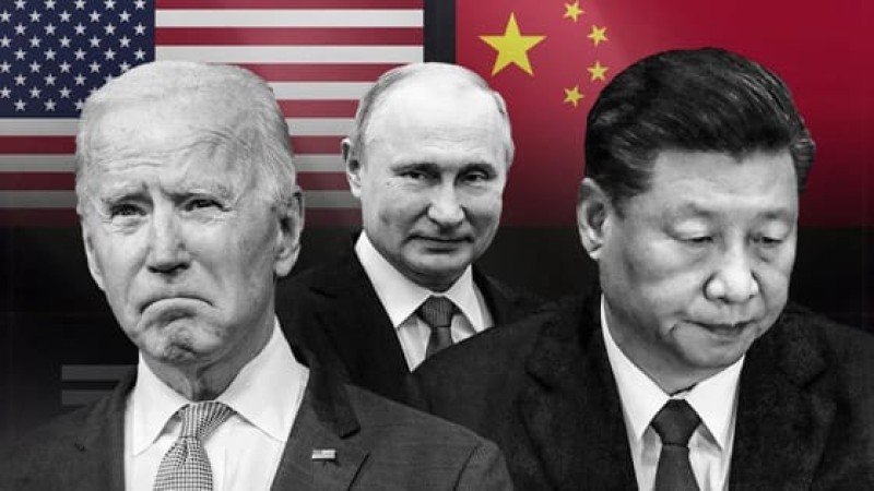 الرئيس الصيني و الرئيس الروسي و الرئيس الأمريكي