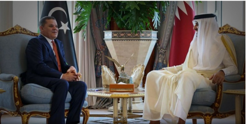 الدبيبة يناقش مع أمير قطر دعم الجهود الدولية لإجراء لانتخابات الليبية