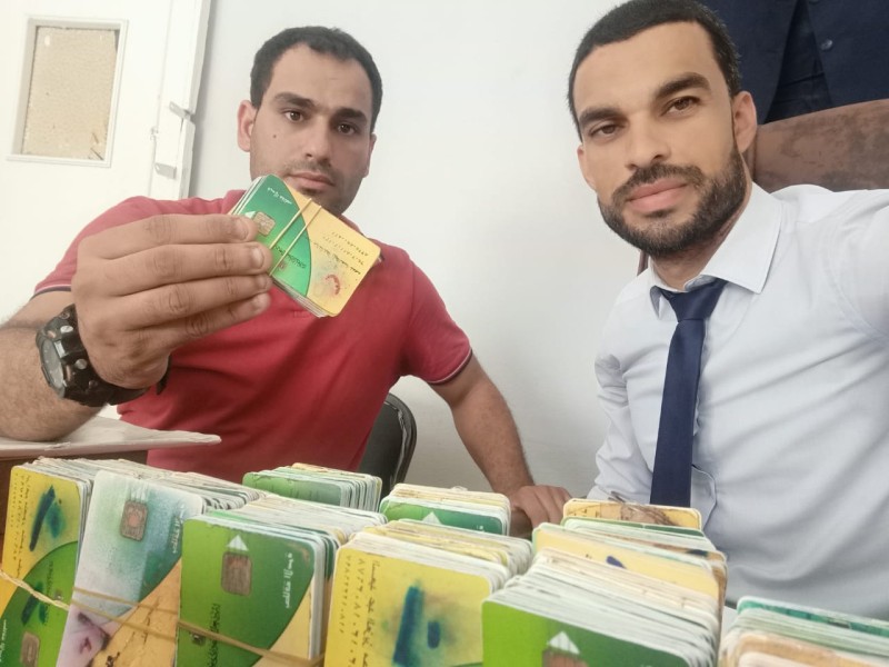 ضبط 501 بطاقة تموين بحوزة صاحب مخبز بأبو حمص