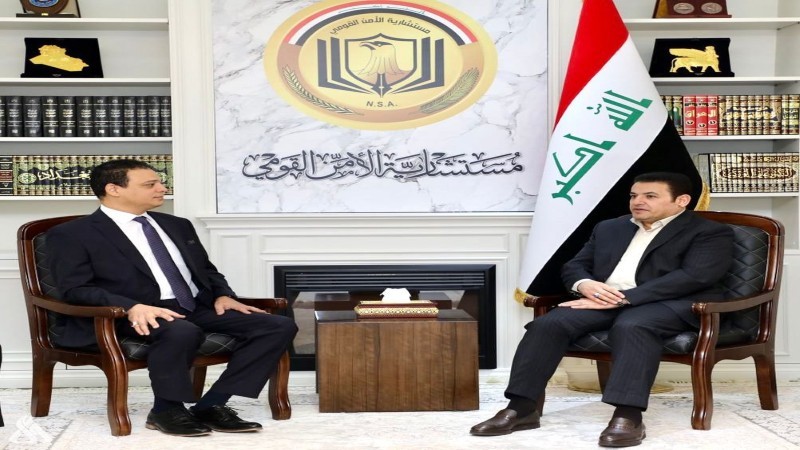 مستشار الأمن القومي العراقي والسفير المصري يبحثان مستجدات الأوضاع السياسية
