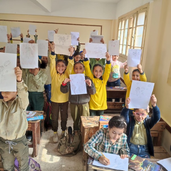 مكتبة مصر تنظيم 5 ورش عمل خلال زيارة معهد شبرا الابتدائي بدمنهور