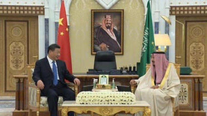 العاهل السعودي و الرئيس الصيني 