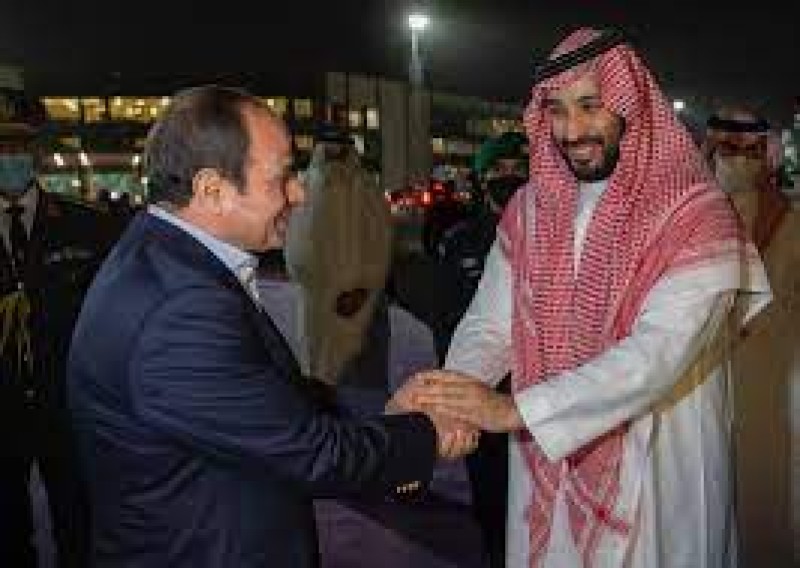الرئيس السيسي يلتقي ولي عهد السعودية في الرياض