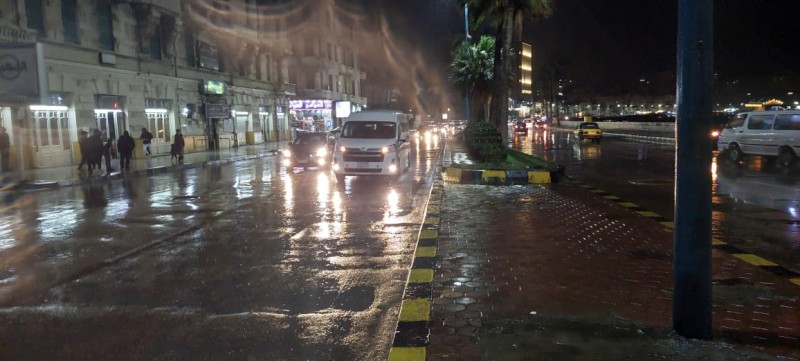 هطول امطار على الاسكندرية