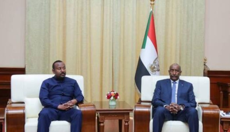 البرهان ورئيس وزراء إثيوبيا 