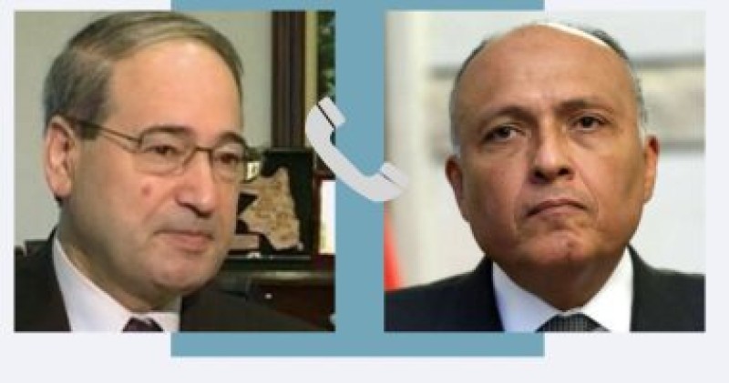 وزير الخارجية يتعهد لنظيره السوري بمساعدات مصرية عاجلة
