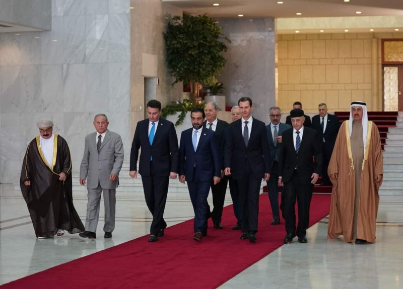 ”الأسد” يستقبل وفد من رؤساء البرلمانات العرب
