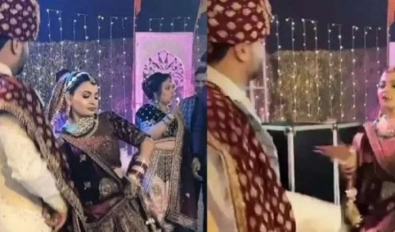 عروس هندية تشعل حفل زفافها بوصلة رقص | فيديو