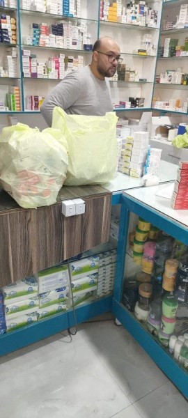 ضبط أدوية خاصة بالتأمين الصحي والمستشفيات الحكومية داخل صيدلية بمشتول السوق