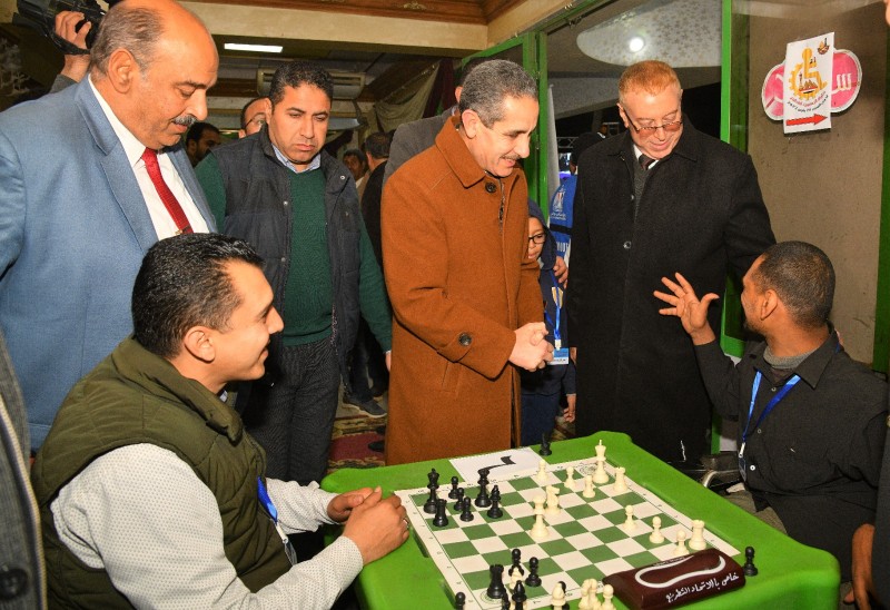 ”رحمي” يشهد توزيع جوائز بطولة الجمهورية للشطرنج لذوي الهمم