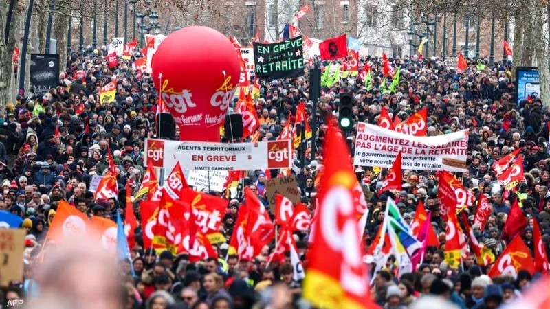 بيان عاجل من الحكومة الفرنسية بشأن الاحتجاجات ضد نظام التقاعد