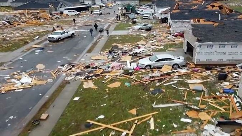 ارتفاع ضحايا الإعصار بأمريكا لـ 5 قتلى وأكثر من 50 مصابا