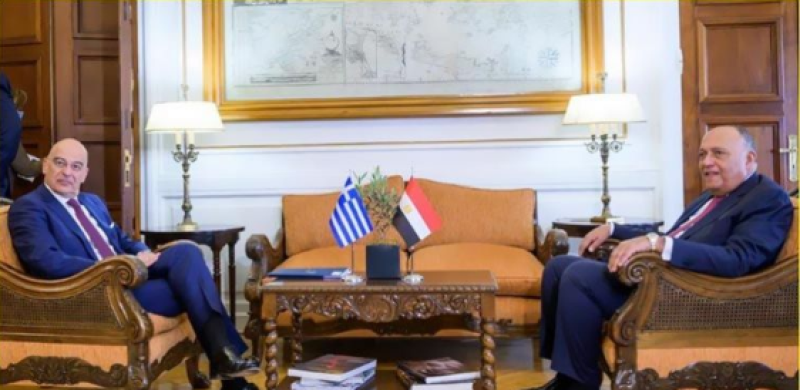 وزير الخارجية-ونظيره اليوناني