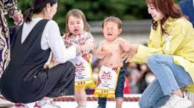 في اليابان .. مهرجان لأطفال يتنافسون على البكاء