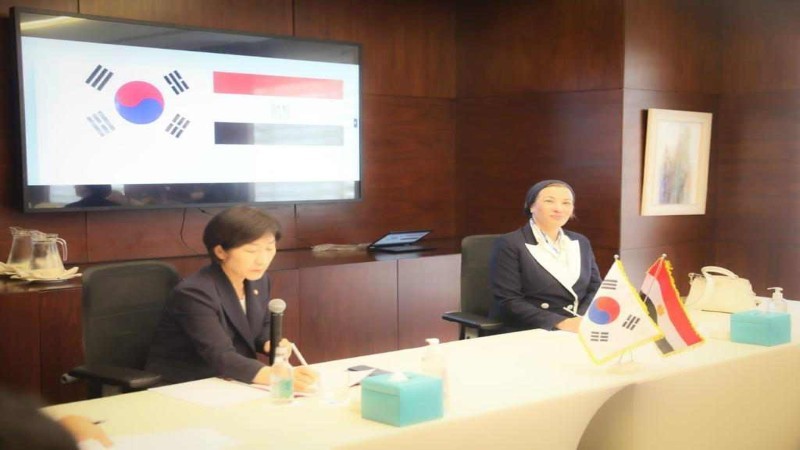 وزيرة البيئة تبحث مع نظيرتها الكورية تعزيز استثمارات كوريا بمصر