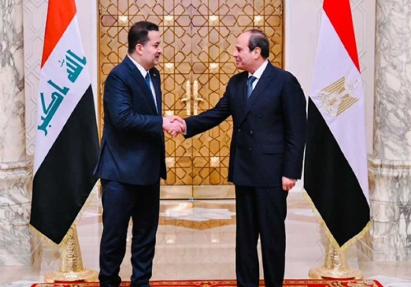 السيسي يؤكد رغبة مصر في توسعة آفاق التعاون مع العراق