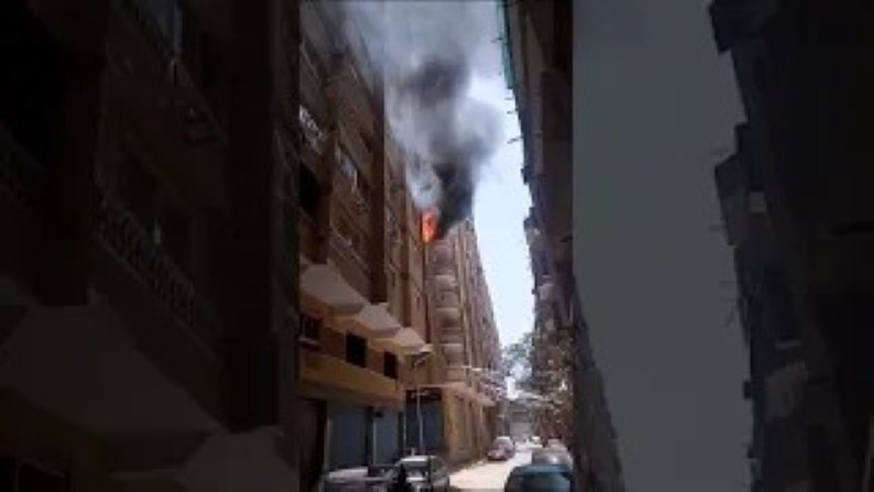 الحماية المدنية تسيطر على حريق شقة سكنية بالعمرانية