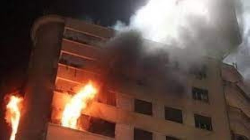 حريق شقة فيصل